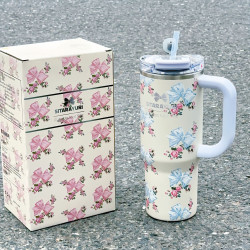 SITARAYURI巨無霸吸管杯保溫杯大容量車用304不鏽鋼水杯保冷冰霸