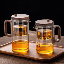 飄逸杯泡茶壺茶水分離過濾辦公室磁吸泡茶神器家用木把泡茶杯茶具