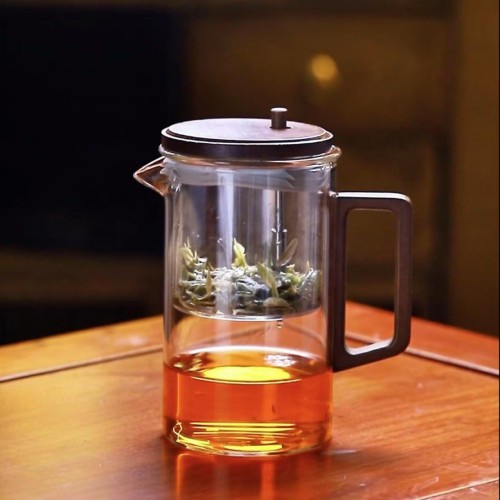 飄逸杯泡茶壺茶水分離過濾辦公室磁吸泡茶神器家用木把泡茶杯茶具
