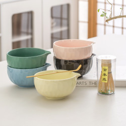 抹茶碗打抹茶工具刷日本點茶碗抹茶杯粉碗攪拌器茶筅器具套裝
