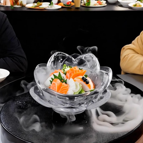 三信 蓮花刺身冰碗矽膠模具DIY日料立體食品級冰模冰塊刺身碗磨具
