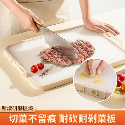 不鏽鋼雙面可立家用廚房切菜板塑膠案板食品級防滑切水果砧板案板