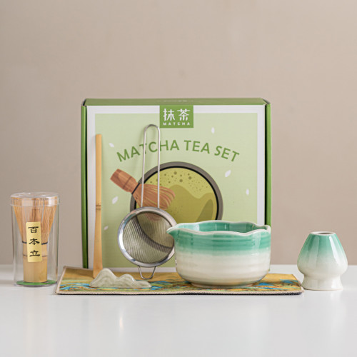 創意抹茶碗茶筅點茶工具套裝窰變陶瓷宋代點茶百本立7件套