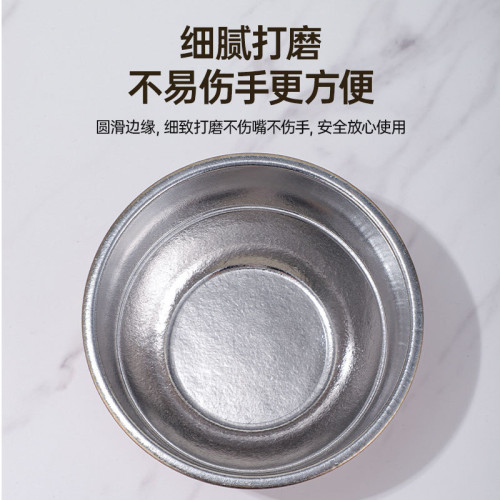純鈦蒸蛋碗高顔值鈦碗健康輕巧耐用泡麵碗抑菌防摔碗單層家用蒸煮