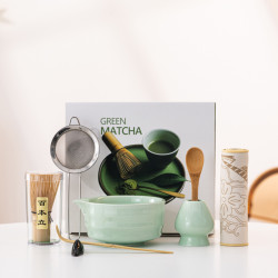 日式抹茶茶具套裝抹茶點茶工具禮盒茶筅百本立抹茶碗帶嘴