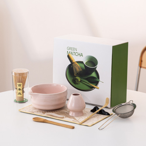 日式抹茶茶具套裝抹茶點茶工具禮盒茶筅百本立抹茶碗帶嘴