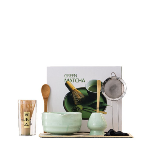 日式抹茶茶具套裝抹茶點茶工具禮盒茶筅百本立抹茶碗帶嘴