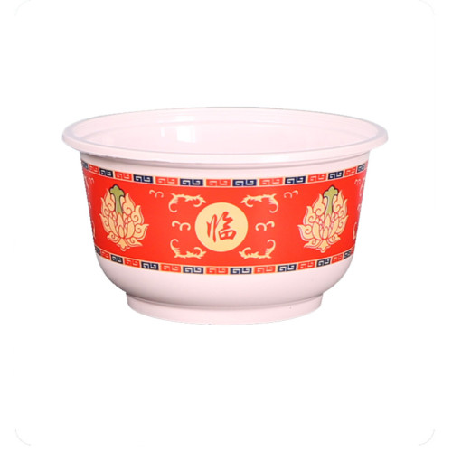 商用打包碗國粹創意特色米飯碗家用小湯碗一次性餐具婚禮酒蓆餐碗
