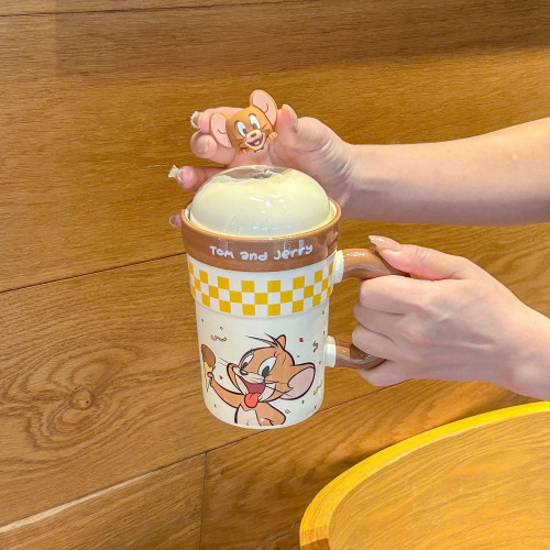 貓和老鼠正版授權杯子陶瓷高顔值陶瓷馬克杯女生生日禮物伴手禮品