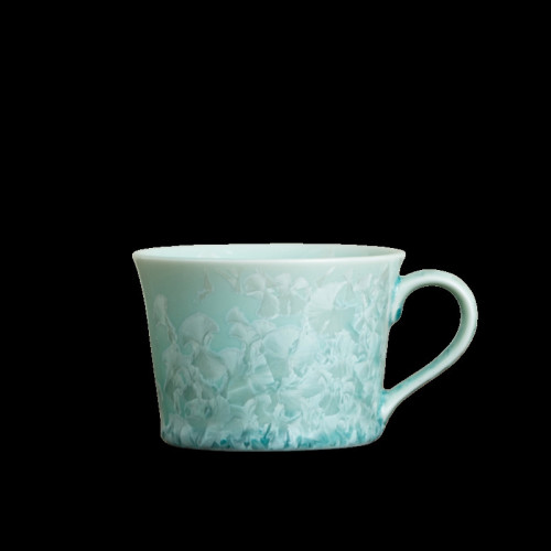 結晶釉咖啡杯水杯陶瓷高顔值陶瓷咖啡專用杯下午茶杯設計感定