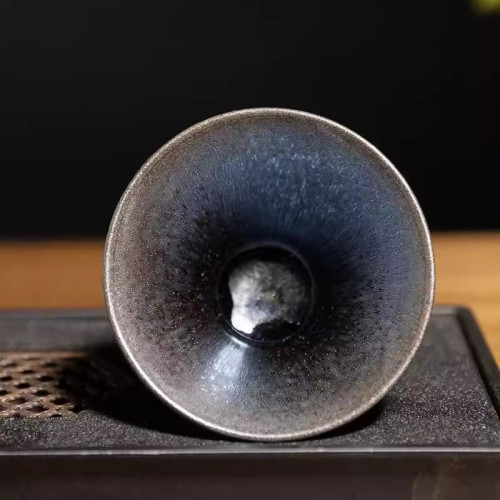 建盞茶杯純手工陶瓷茶具百花盞主人杯品茗杯