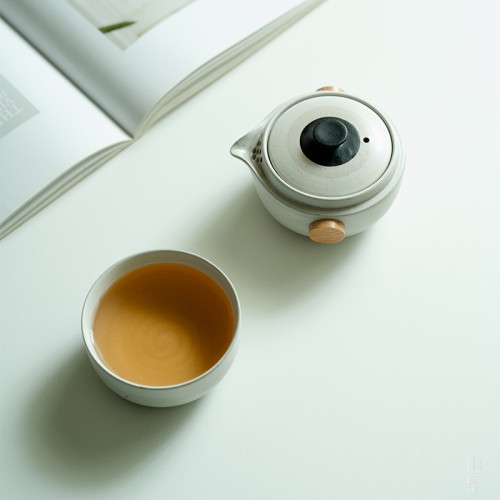 粗陶家用陶瓷功夫茶具日式詫寂風一壺一杯可攜式旅行茶具創意伴手禮
