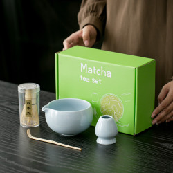 抹茶套裝點茶工具陶瓷抹茶碗茶筅打茶盞抹茶粉百本立茶具配件