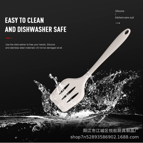 全包矽膠廚具勺鏟食物夾耐高溫爆品