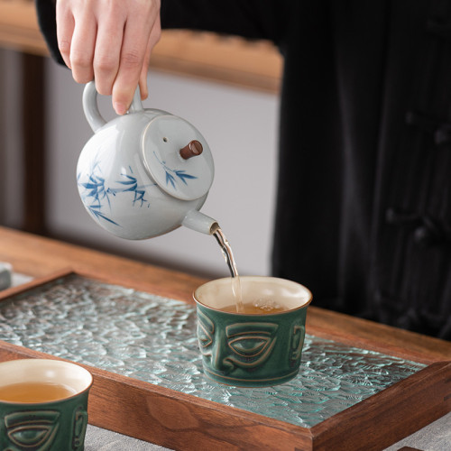 三星堆杯子高級德化陶瓷茶杯主人杯功夫茶具品茗杯喝茶單杯防燙手