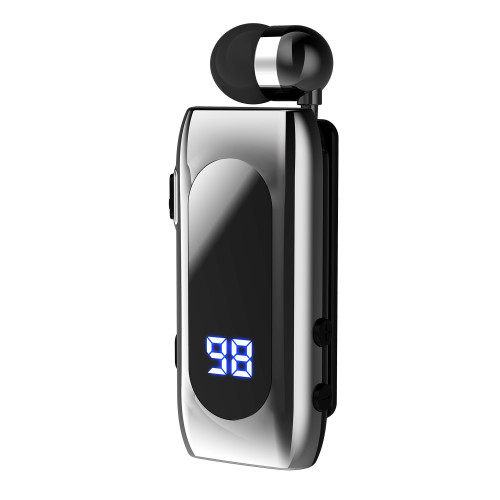 來電振動K55藍牙耳機領夾式伸縮拉線智能藍牙耳機運動單耳入耳式