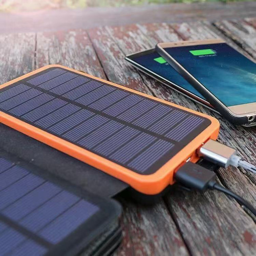 可折曡太陽能20000安培充電寶戶外防水照明燈大容量行動電源