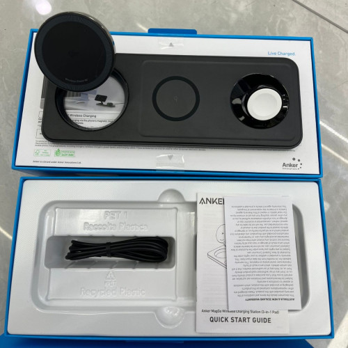 Anker安克15WA25M1無線充電器快充安卓通用三合一超級快充