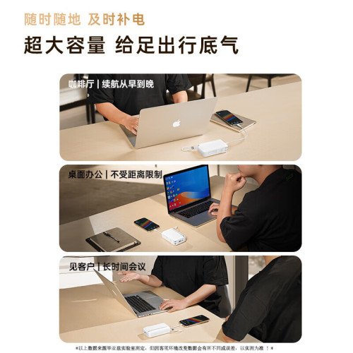 畢亞玆 3C認証充電寶10000安培 帶線22.5W超級快充三合一行動電源