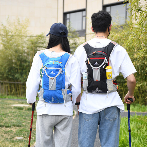 鷹朗戶外騎行包輕量透氣雙肩後背包馬拉松越野跑步後背包水壺水袋包