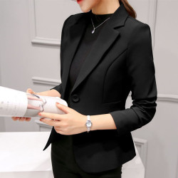 小西裝女2025新款春裝女士休閒百搭西服長袖韓版修身顯瘦短款外套