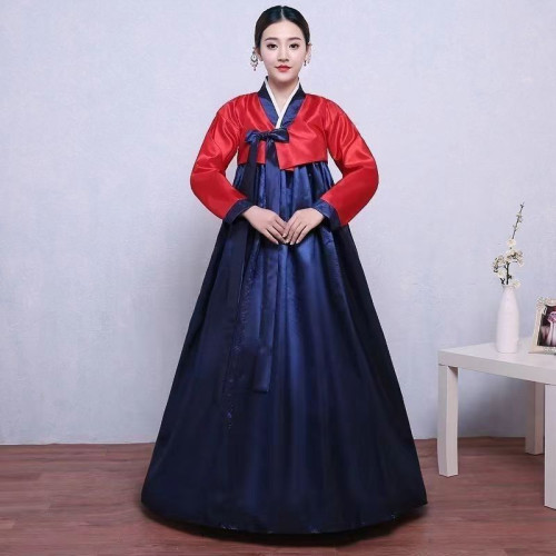 女士韓服大長今舞蹈表演傳統朝鮮族女服裝民族服飾改良韓國韓服女