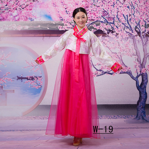 女士韓服大長今舞蹈表演傳統朝鮮族女服裝民族服飾改良韓國韓服女