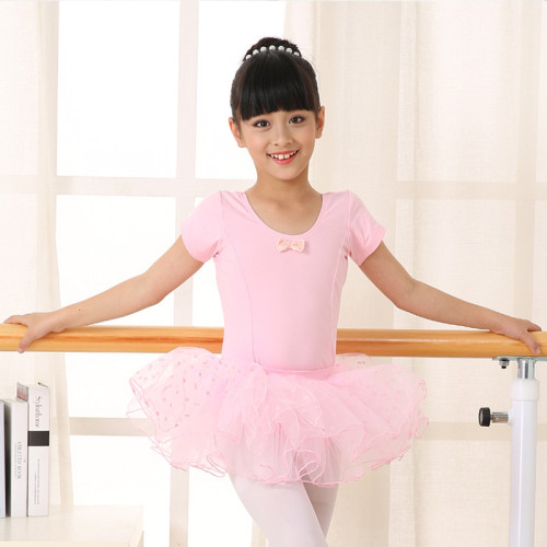 兒童舞蹈服幼兒芭蕾舞蹈裙女童短袖六一演出表演練功考級服蓬蓬裙