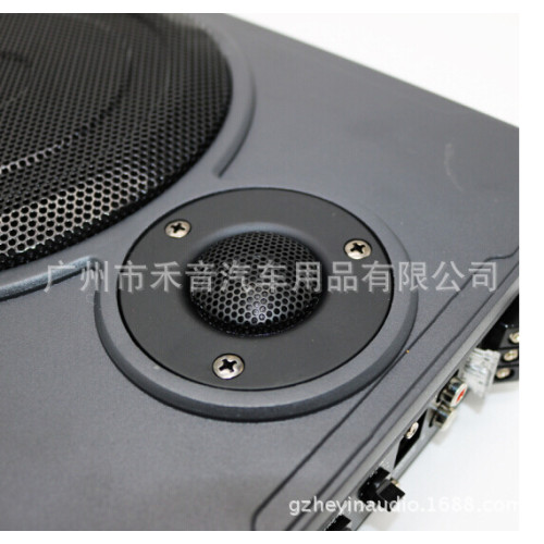 汽車音響車用超薄座位低音砲8寸10寸帶高音低音砲12v配線