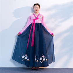 綉花紗韓服宮廷禮服日常演出傳統女士朝鮮民族服裝舞台表演出多款