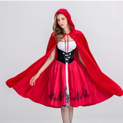 新款小紅帽服裝 城堡女王裝 萬聖節Cosplay 製服成人角色扮演服飾
