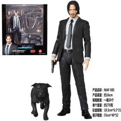 國産MAFEX 085疾速追殺2再版復刻 疾速追殺 約翰威克手辦模型擺件
