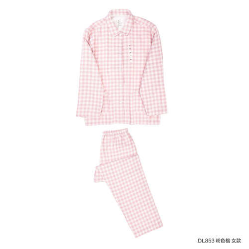 雙層紗睡衣 無印無側縫日式良品家居服情侶套裝 1