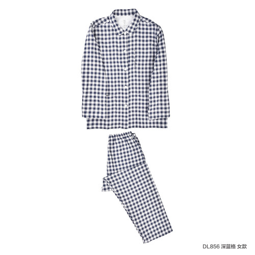 雙層紗睡衣 無印無側縫日式良品家居服情侶套裝 1