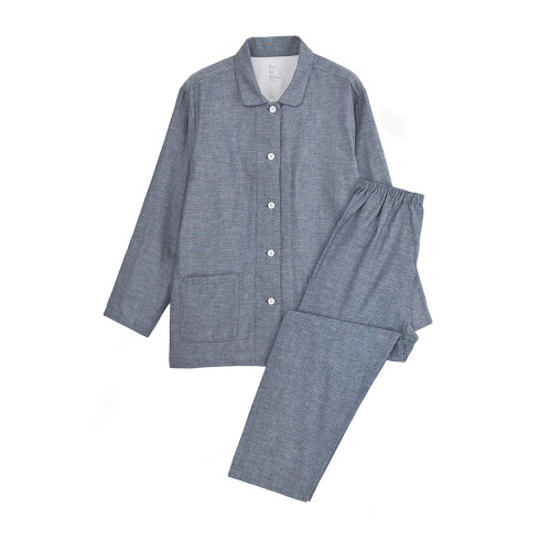 雙層紗睡衣 無印無側縫日式良品家居服情侶套裝 1