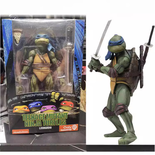 NECA 忍者神龜 1990電影版 TMNT 限定版 7寸可動人偶手辦模型