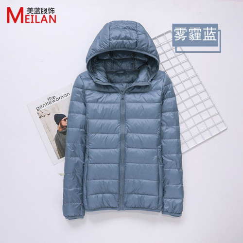 羽絨服女士2023新款短款輕薄加厚保暖修身韓版白鴨絨時尚外套