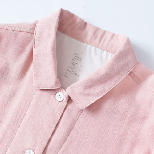 雙層紗睡衣 無印無側縫日式良品家居服情侶套裝 3