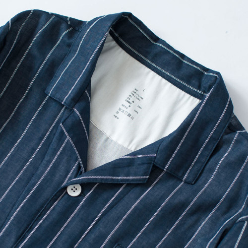 雙層紗睡衣 無印無側縫日式良品家居服情侶套裝 3