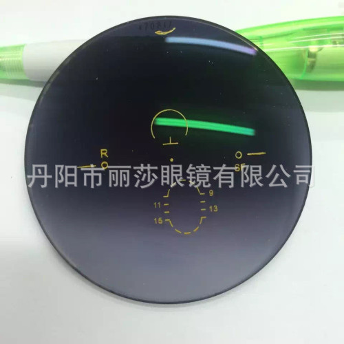 1.61 1.67 1.74內漸進多焦點防藍光膜變茶色染色粉紫藍色眼鏡片