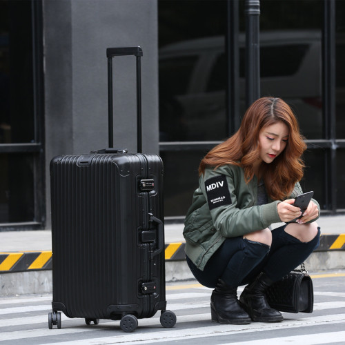 全鋁鎂合金拉桿箱22寸金屬男女萬向輪行李箱26寸全鋁登機旅行箱子