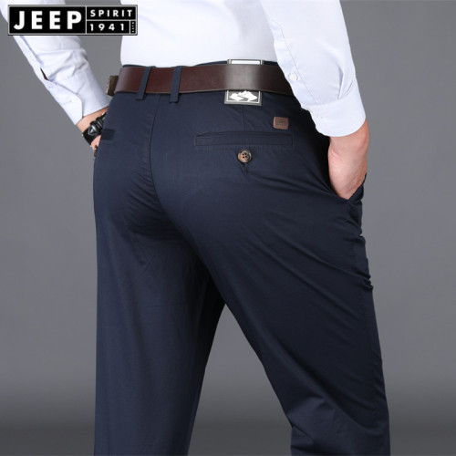 JEEP SPIRIT男裝休閒褲寬松直筒季新款長褲大碼褲子