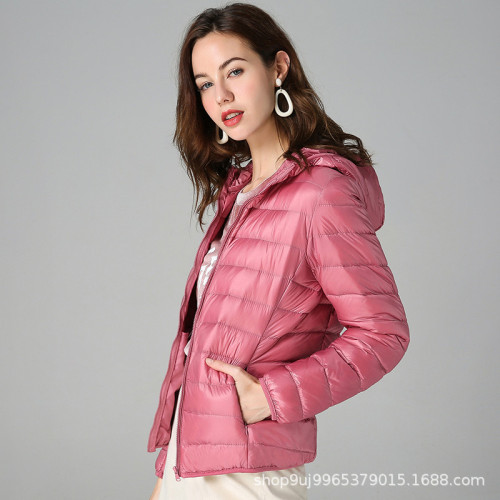 歐洲羽絨服女士2024新款短款輕薄加厚保暖修身韓版白鴨絨時尚外套