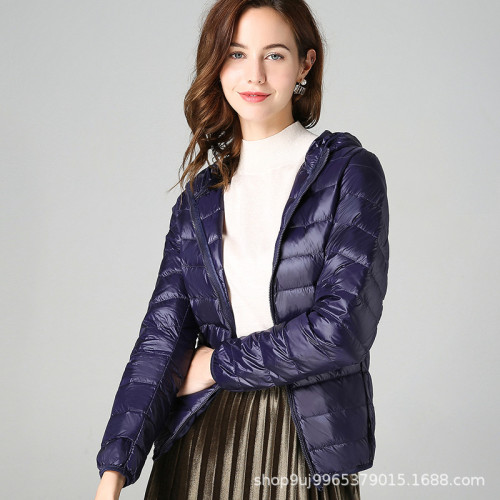 歐洲羽絨服女士2024新款短款輕薄加厚保暖修身韓版白鴨絨時尚外套