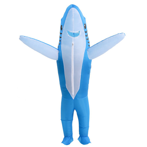 萬聖節演出服裝鯊魚充氣服cosplay聚會角色扮演人偶充氣服裝