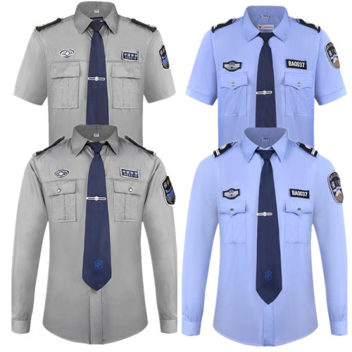 保安服短袖套裝2011式保安製服夏季長袖襯衫物業保安工作服全套