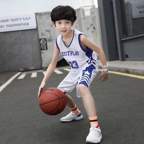 男童套裝夏裝洋氣透氣中大童夏天兒童運動速乾衣男孩籃球服背心潮