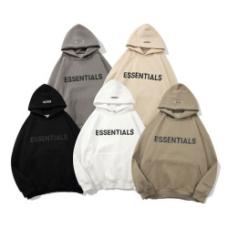 FEAR OF GOD復線Essentials潮流新款胸前壓膠連帽衛衣FOG
