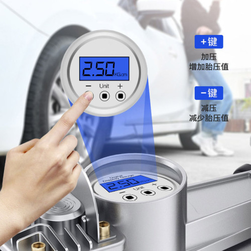 車用充氣泵小轎車可攜式汽車輪胎充氣機大功率電動雙缸車用打氣泵