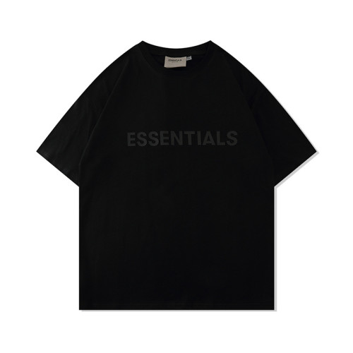 2021FEAR OF GOD復線ESSENTIALS新款胸前字母壓膠短袖